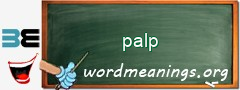 WordMeaning blackboard for palp